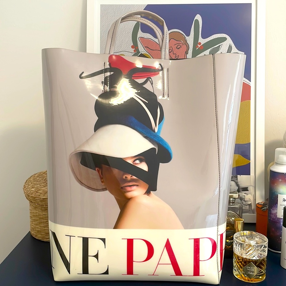 Acne Studios Paper baker tote bag.